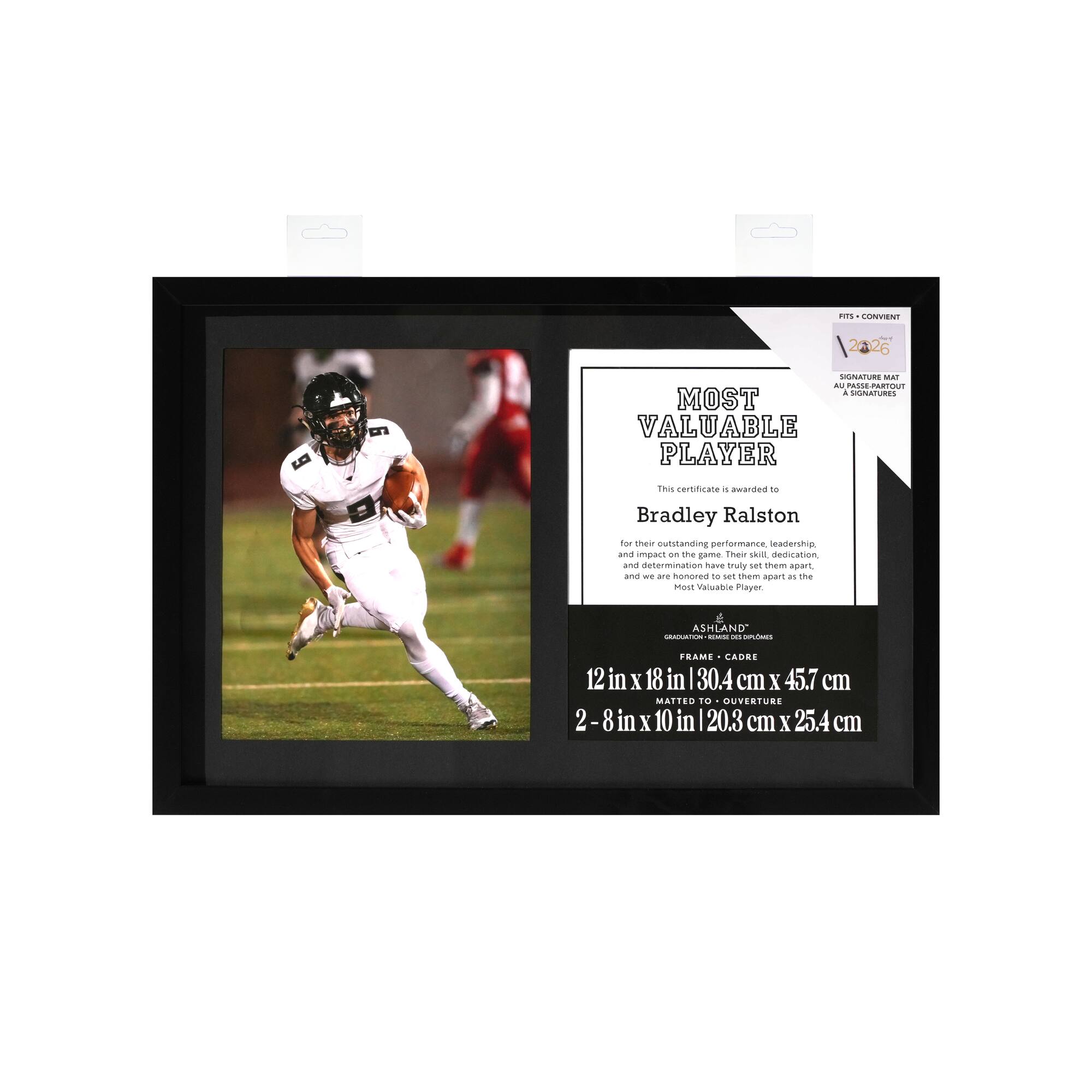 2 Opening 8" x 10" MVP Plastic Frame, Graduation by Ashland®